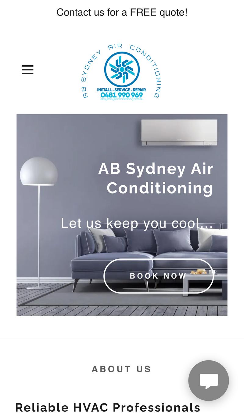 Ab Sydney Air Conditioning mobile view