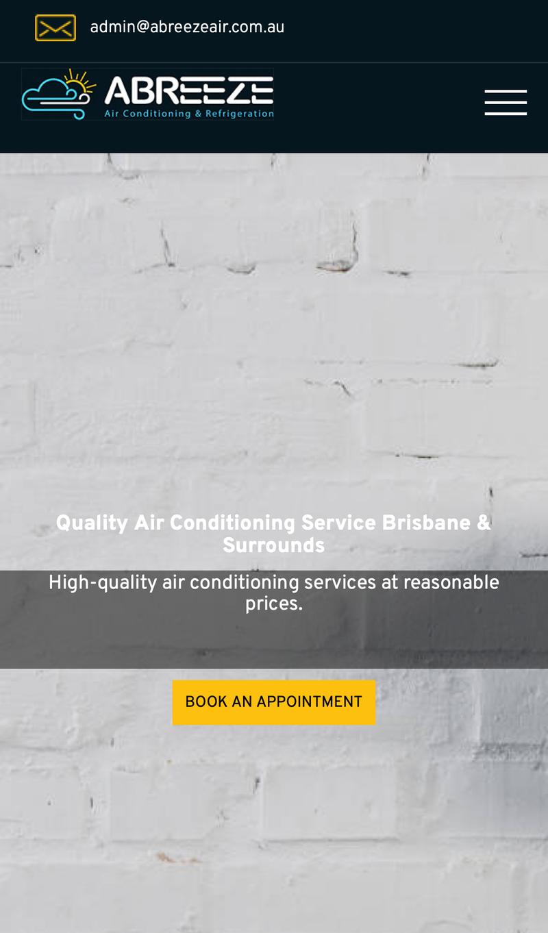 Abreeze Air Conditioning & Refrigeration mobile view