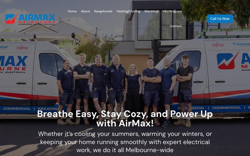 Airmax Melbourne homepage