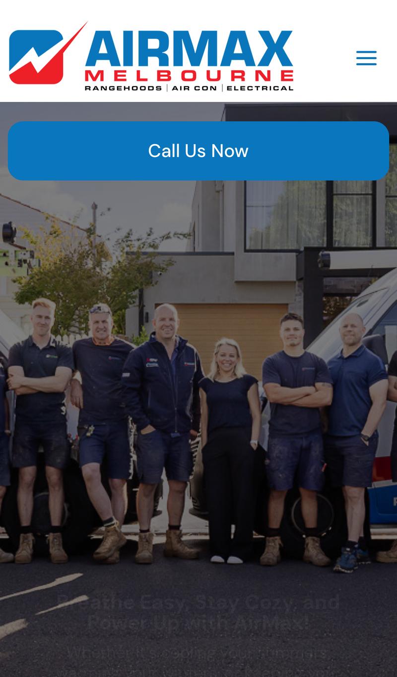 Airmax Melbourne mobile view