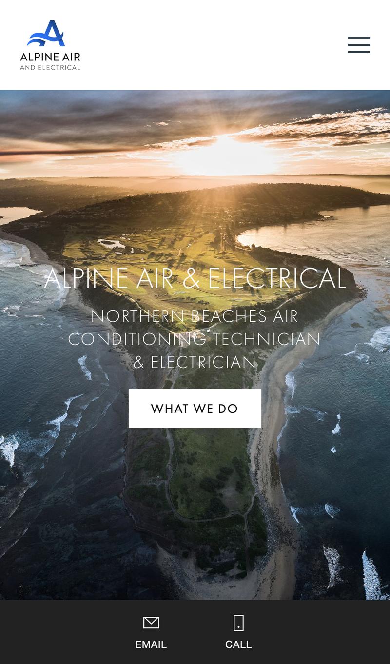 Alpine Air & Electrical mobile view