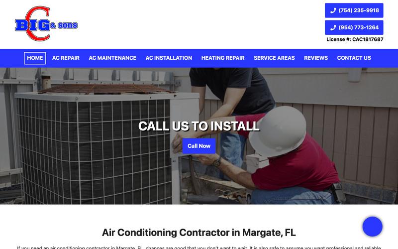 Big C & Sons homepage
