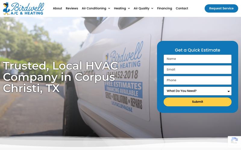 Birdwell A/C and Heating homepage