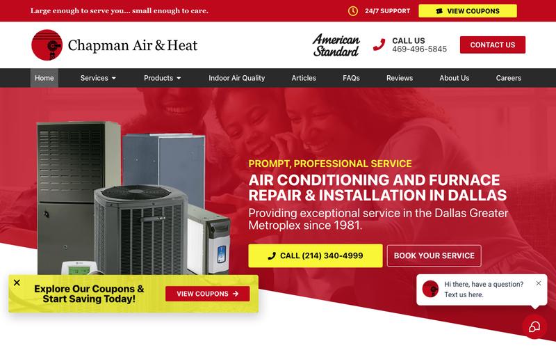 Chapman HVAC homepage