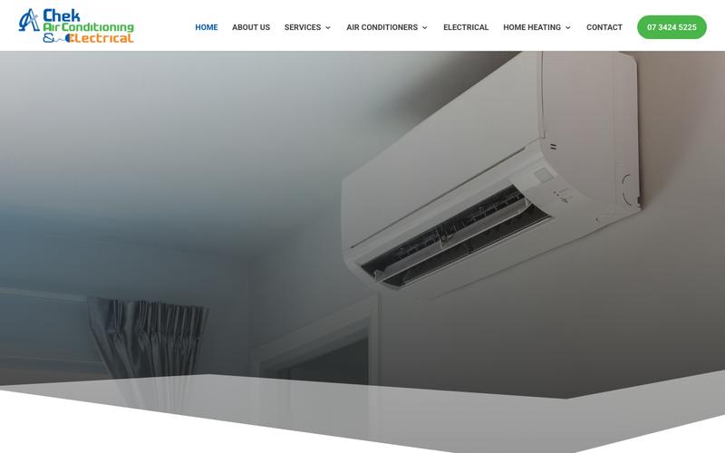 Chek Air Conditioning homepage