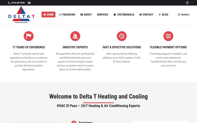 Delta T Heating & Cooling homepage