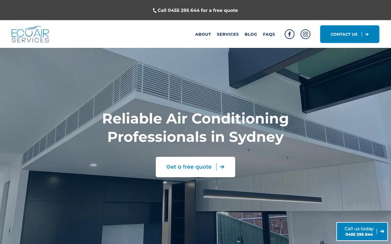Eco Air Services homepage