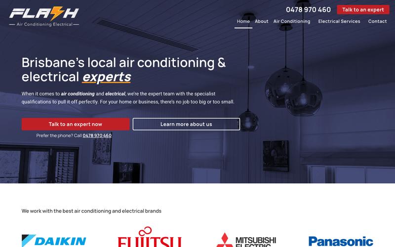 Flash Air Conditioning and Electrical homepage