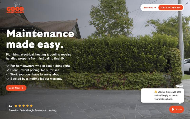 Good Maintenance homepage