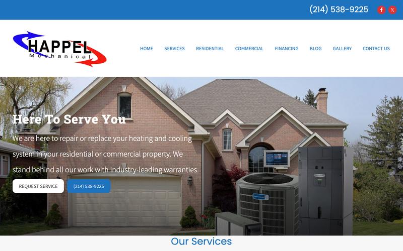 Happel Mechanical homepage