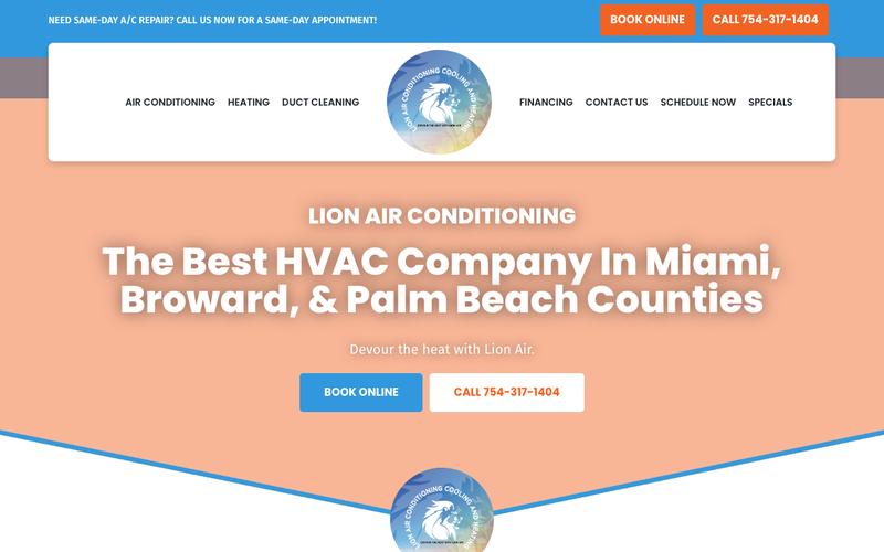 Lion Air Conditioning homepage