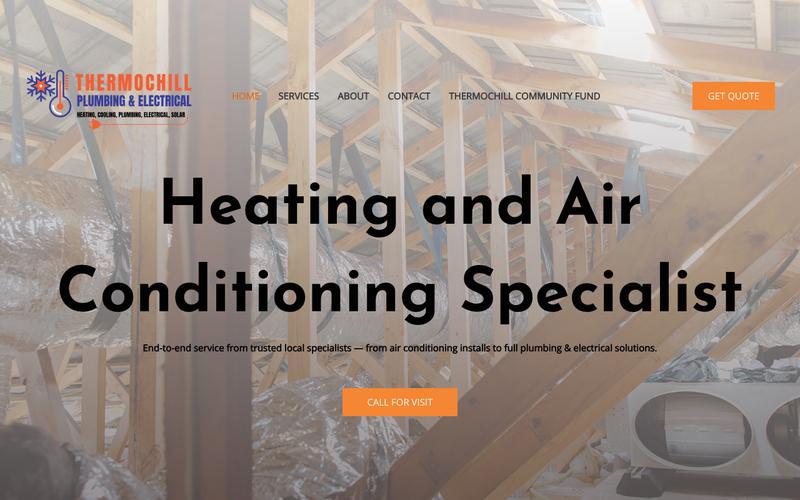 Thermochill Heating Cooling & Plumbing homepage