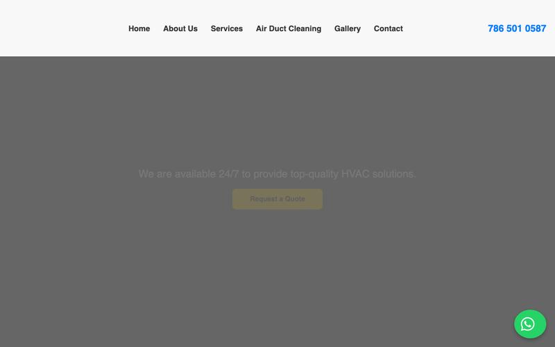 UV Air Solutions homepage